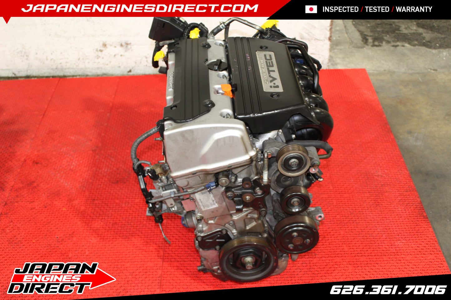 JDM 08 09 10 11 12 HONDA ACCORD K24A ENGINE 2.4L iVTEC MOTOR K24Z3 K24Z2 R40