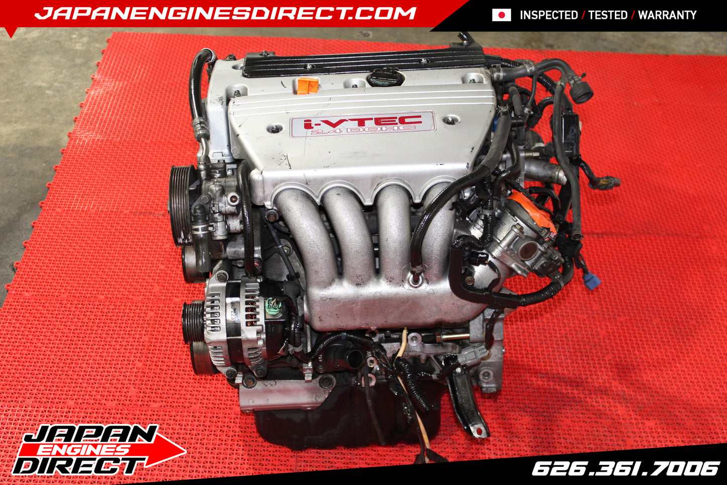 JDM HONDA K24A 2.4L ENGINE TSX 04-08 TRUE VTEC TYPE S RBB OEM MOTOR USED