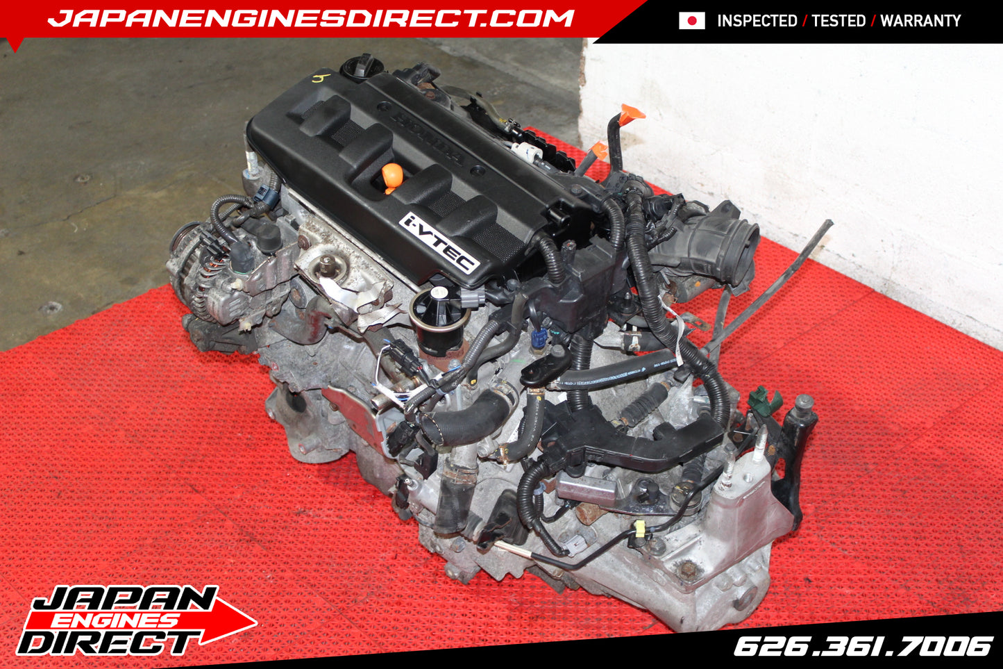 USED 2006-2011 HONDA CIVIC ENGINE 1.8L MOTOR W/ 5 SPEED MANUAL TRANS EX LX DX