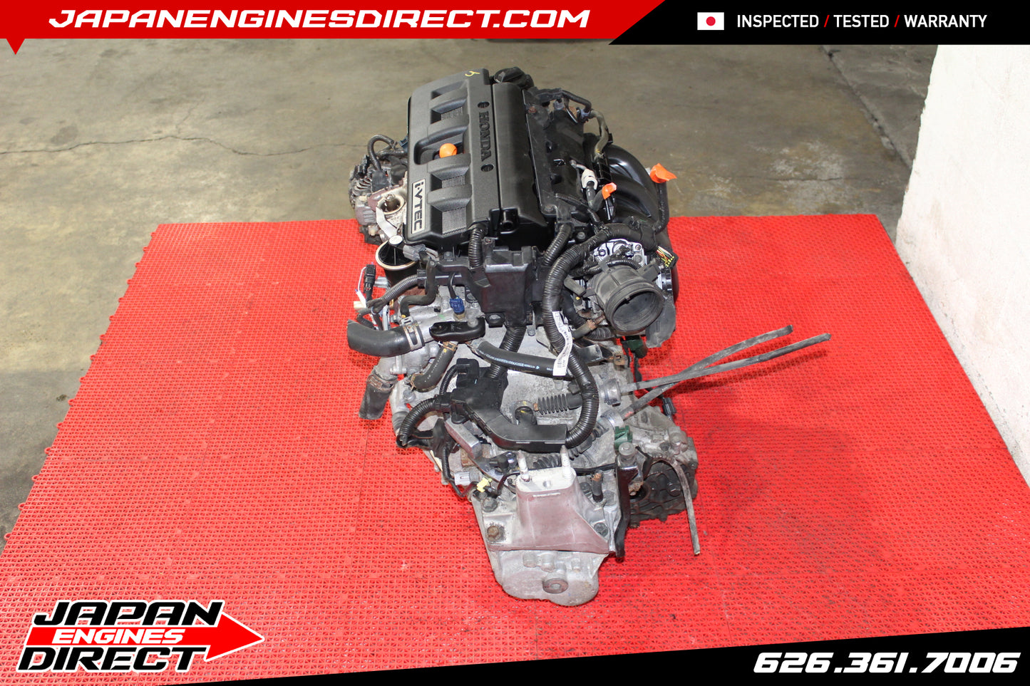 USED 2006-2011 HONDA CIVIC ENGINE 1.8L MOTOR W/ 5 SPEED MANUAL TRANS EX LX DX