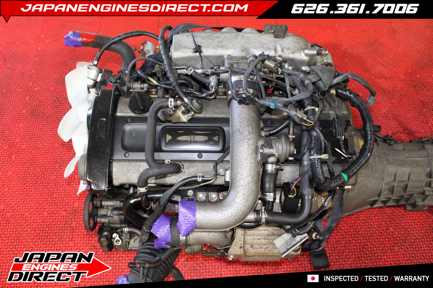 JDM Nissan RB25DET Series 2 Engine with 5-Speed Manual Transmission – R33 GTS-T 2.5L Motor