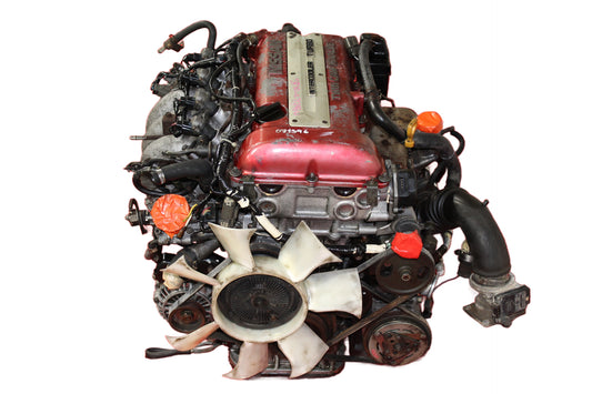 JDM NISSAN REDTOP SR20DET S13 MOTOR AUTO TRANS 2.0L ENGINE SR20 SILVIA 180SX RPS13