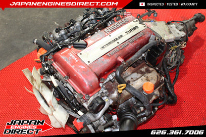 JDM NISSAN REDTOP SR20DET S13 MOTOR AUTO TRANS 2.0L ENGINE SR20 SILVIA 180SX RPS13
