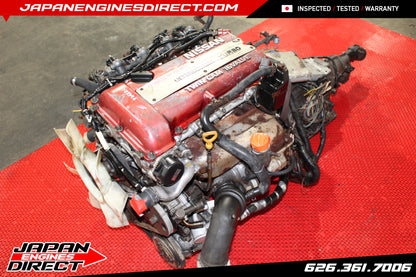 JDM NISSAN REDTOP SR20DET S13 MOTOR AUTO TRANS 2.0L ENGINE SR20 SILVIA 180SX RPS13