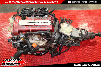 JDM NISSAN REDTOP SR20DET S13 MOTOR AUTO TRANS 2.0L ENGINE SR20 SILVIA 180SX RPS13