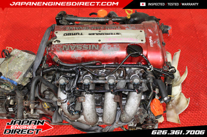 JDM NISSAN REDTOP SR20DET S13 MOTOR AUTO TRANS 2.0L ENGINE SR20 SILVIA 180SX RPS13