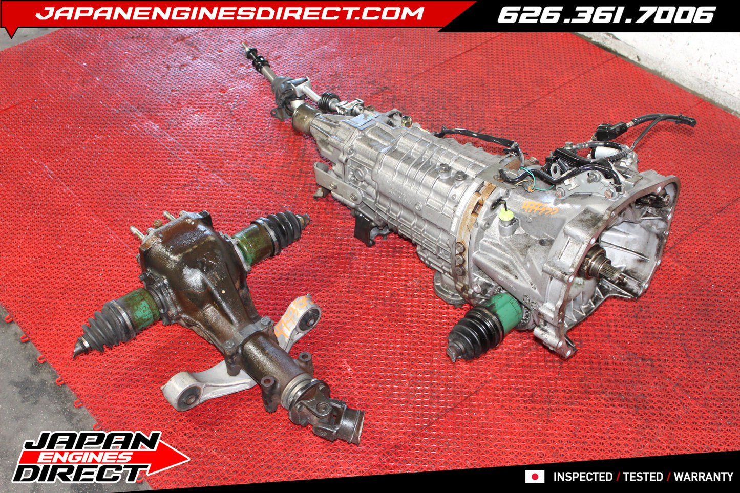 JDM Subaru Legacy 6-Speed Manual Transmission Non-DCCD 3.9 Final Drive – Fits 2002-2003 WRX V7 STI