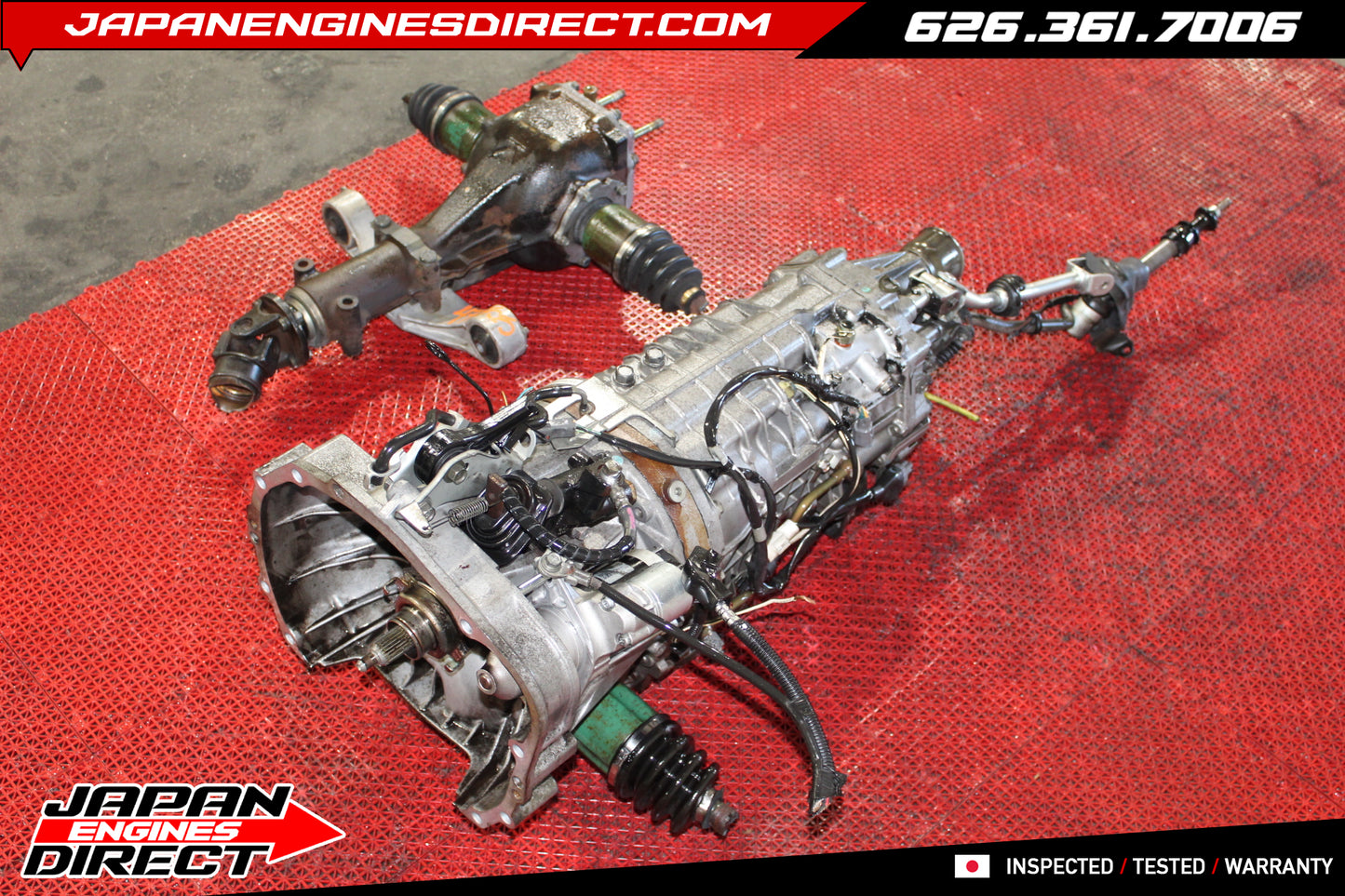 JDM Subaru Legacy 6-Speed Manual Transmission Non-DCCD 3.9 Final Drive – Fits 2002-2003 WRX V7 STI