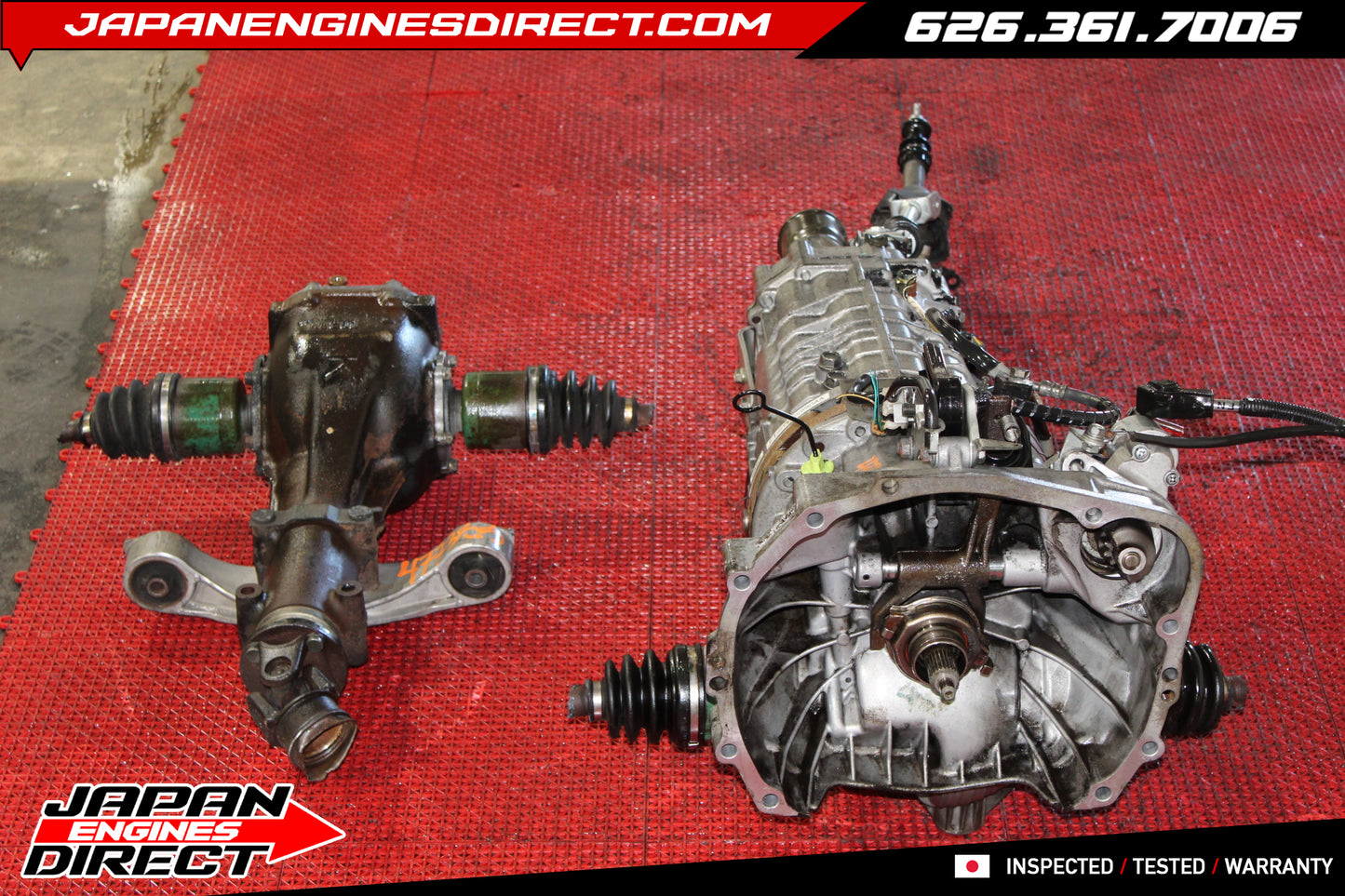 JDM Subaru Legacy 6-Speed Manual Transmission Non-DCCD 3.9 Final Drive – Fits 2002-2003 WRX V7 STI
