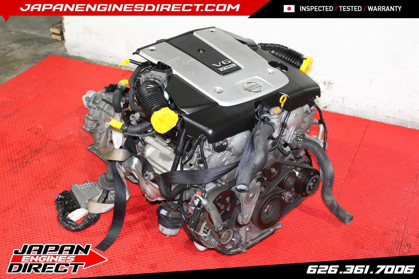 JDM NISSAN 370Z ENGINE 3.7L VQ37VHR MOTOR VQ37 V6 LONG BLOCK 2009-2020 LOW MILES