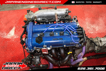 JDM 1990-1993 MAZDA MIATA 1.6L USED MOTOR W/ 5 SPEED MANUAL TRANSMISSION LONG NOSE